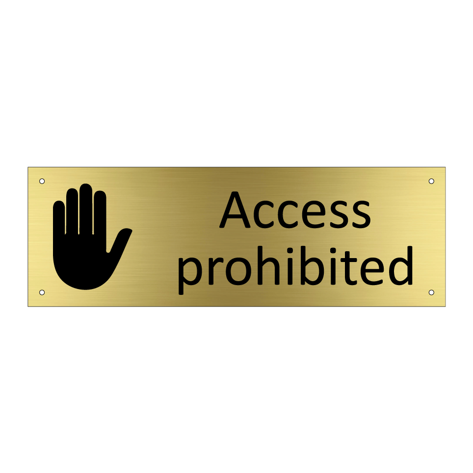 Access prohibited