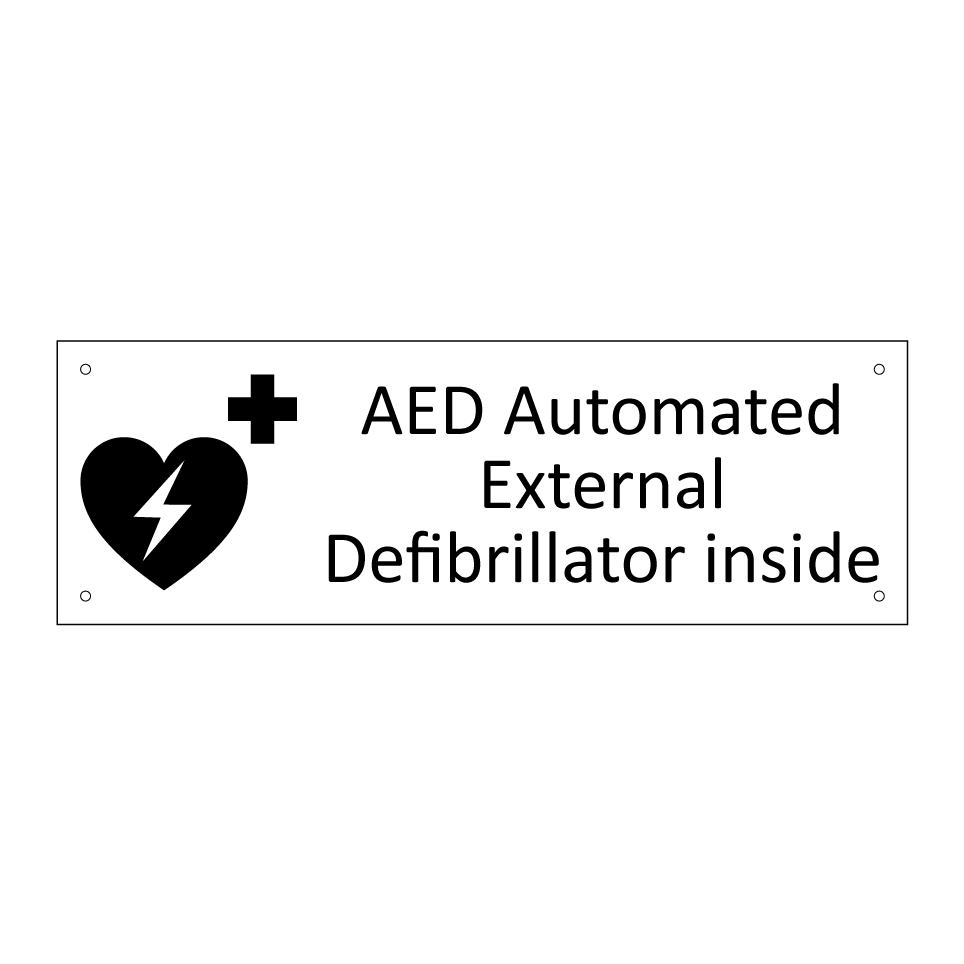 AED Automated External Defibrillator inside