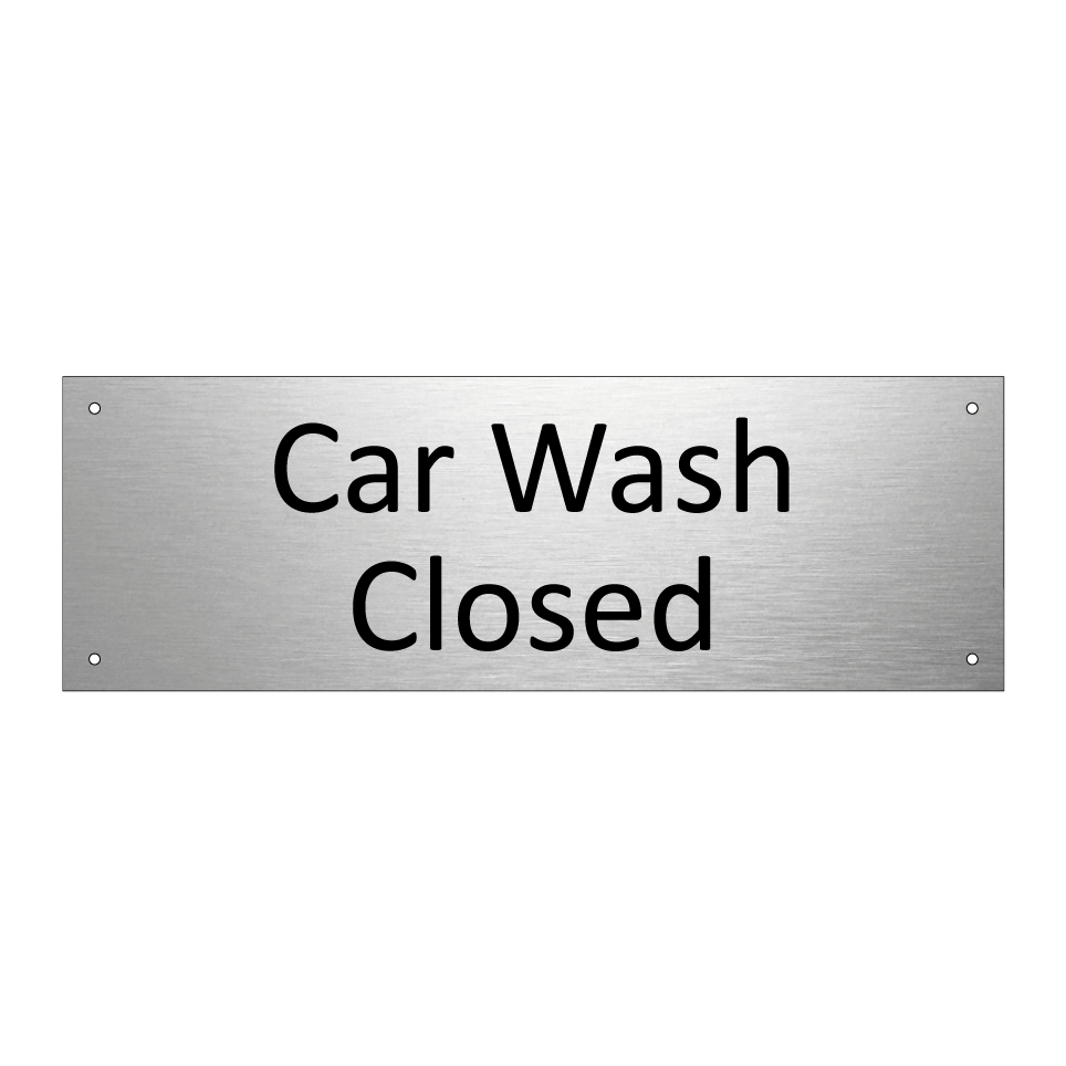 Car Wash Closed