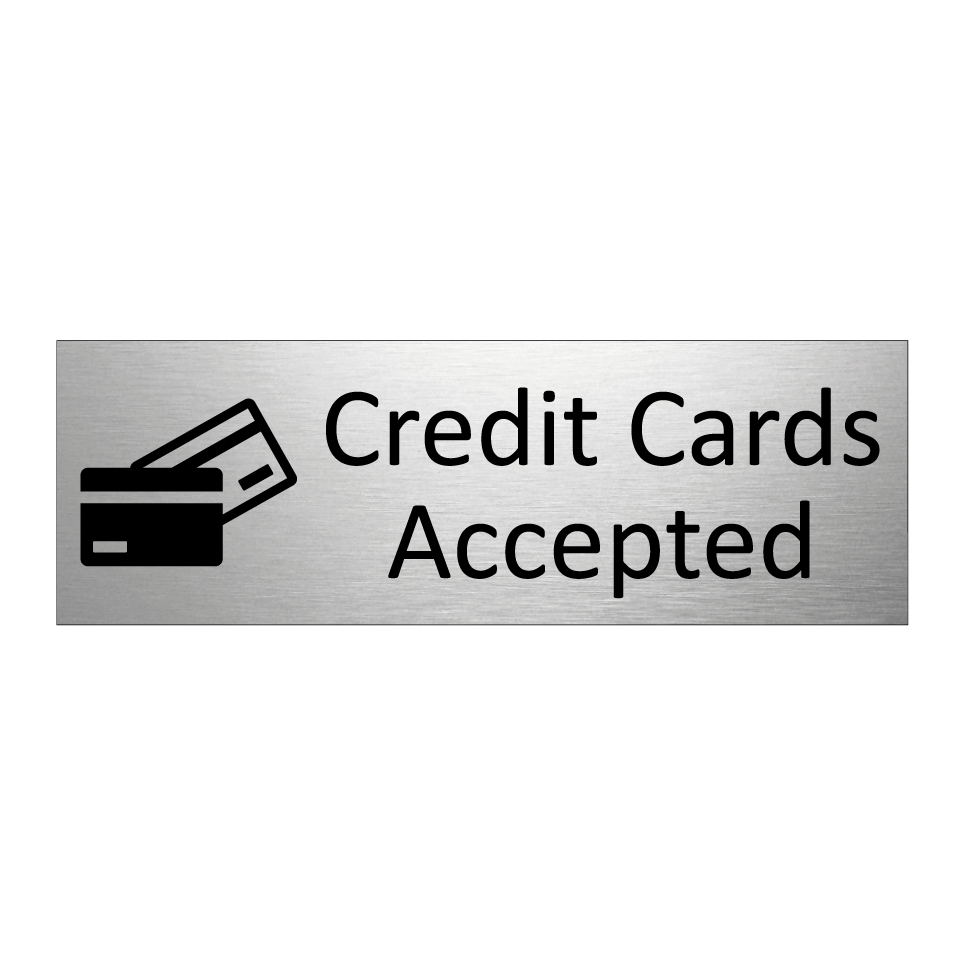 Credit Cards Accepted