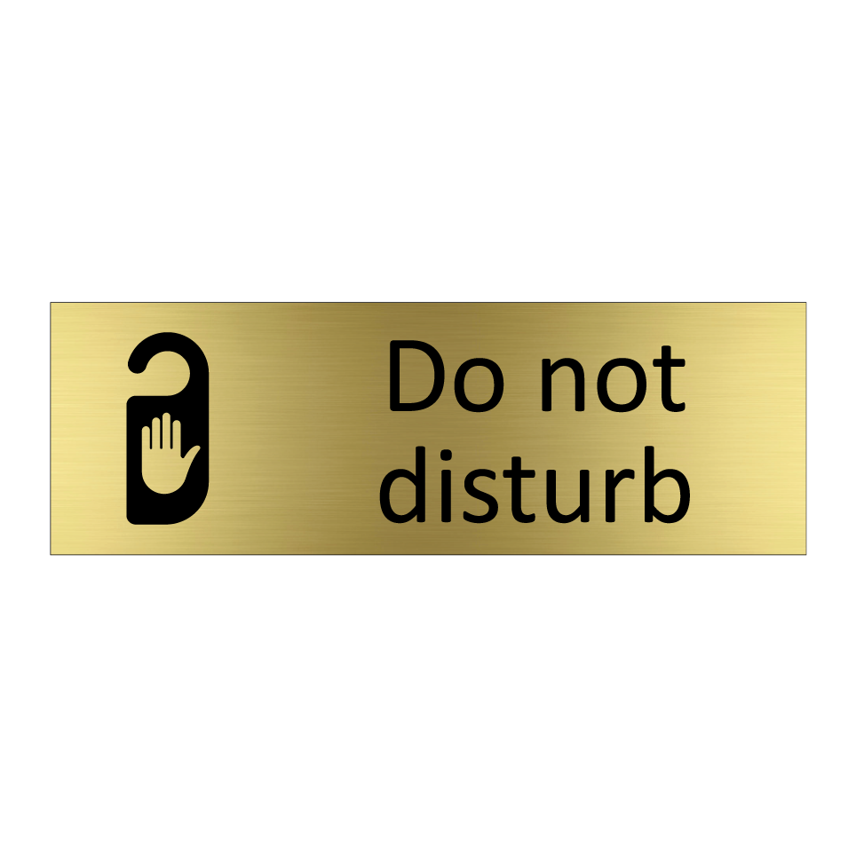 Do not disturb