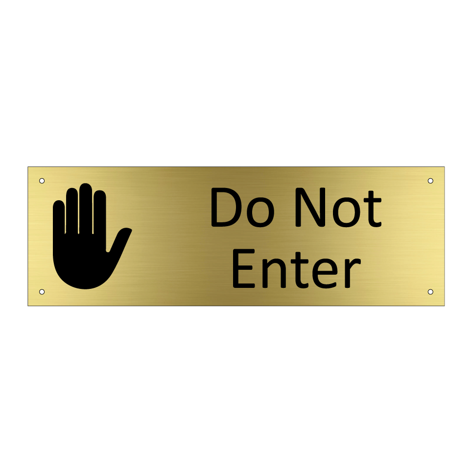 Do Not Enter