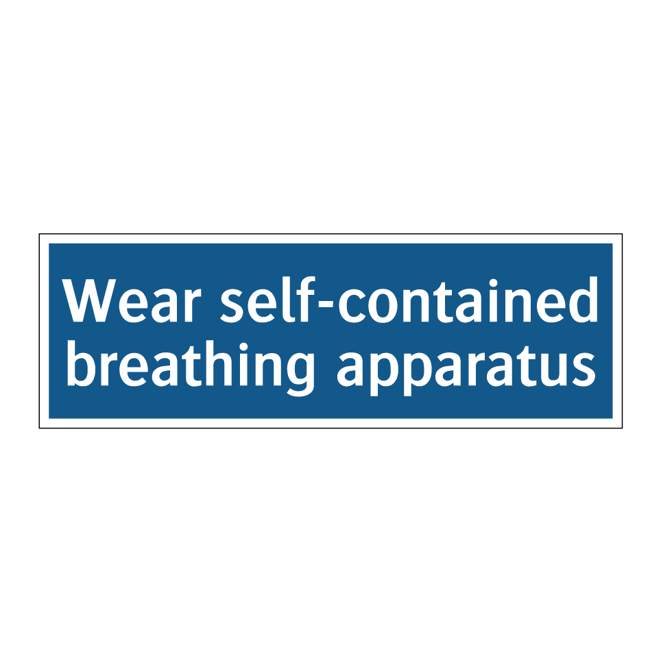 Wear self-contained breathing apparatus