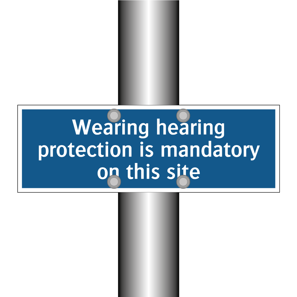 Wearing hearing protection is mandatory on this site