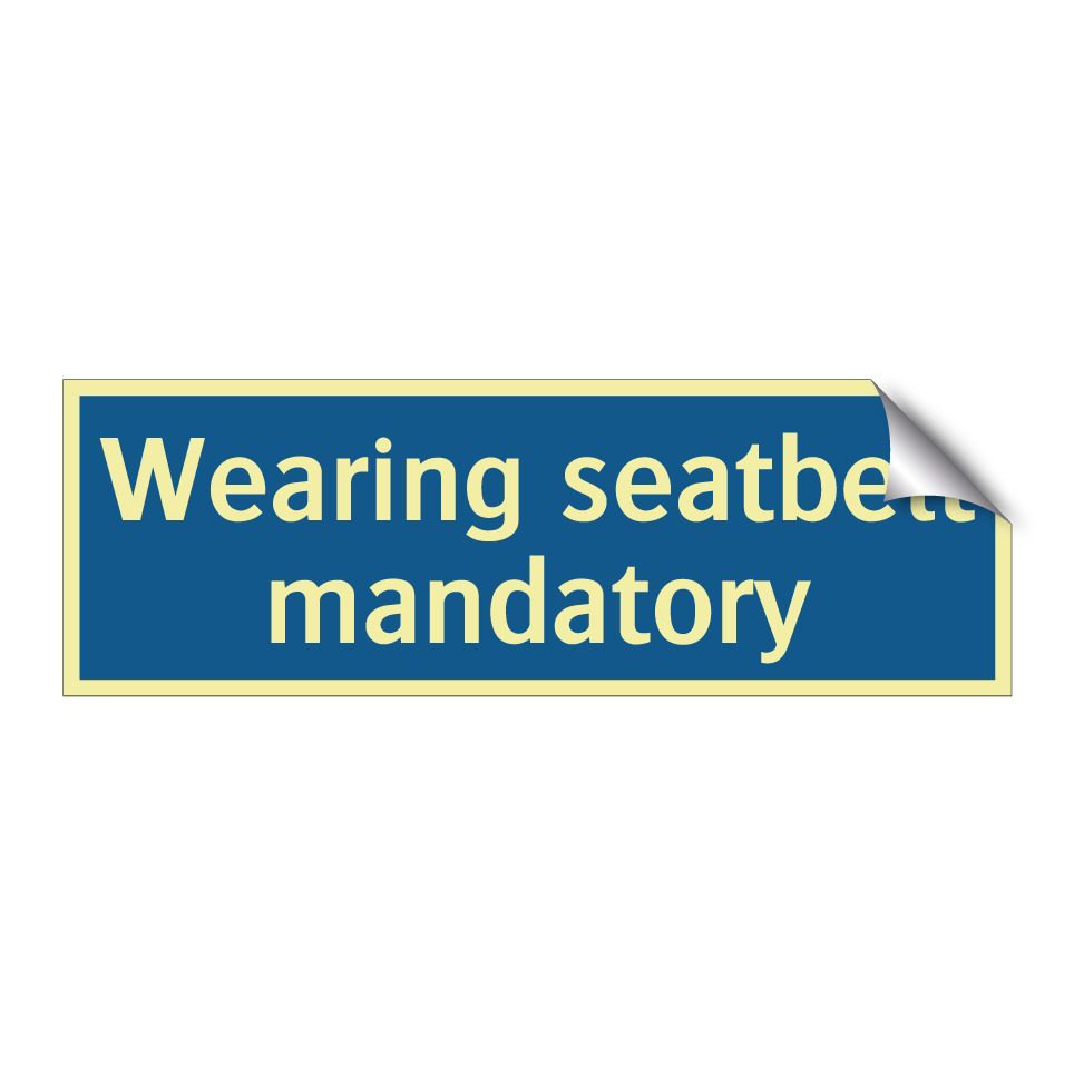 Wearing seatbelt mandatory