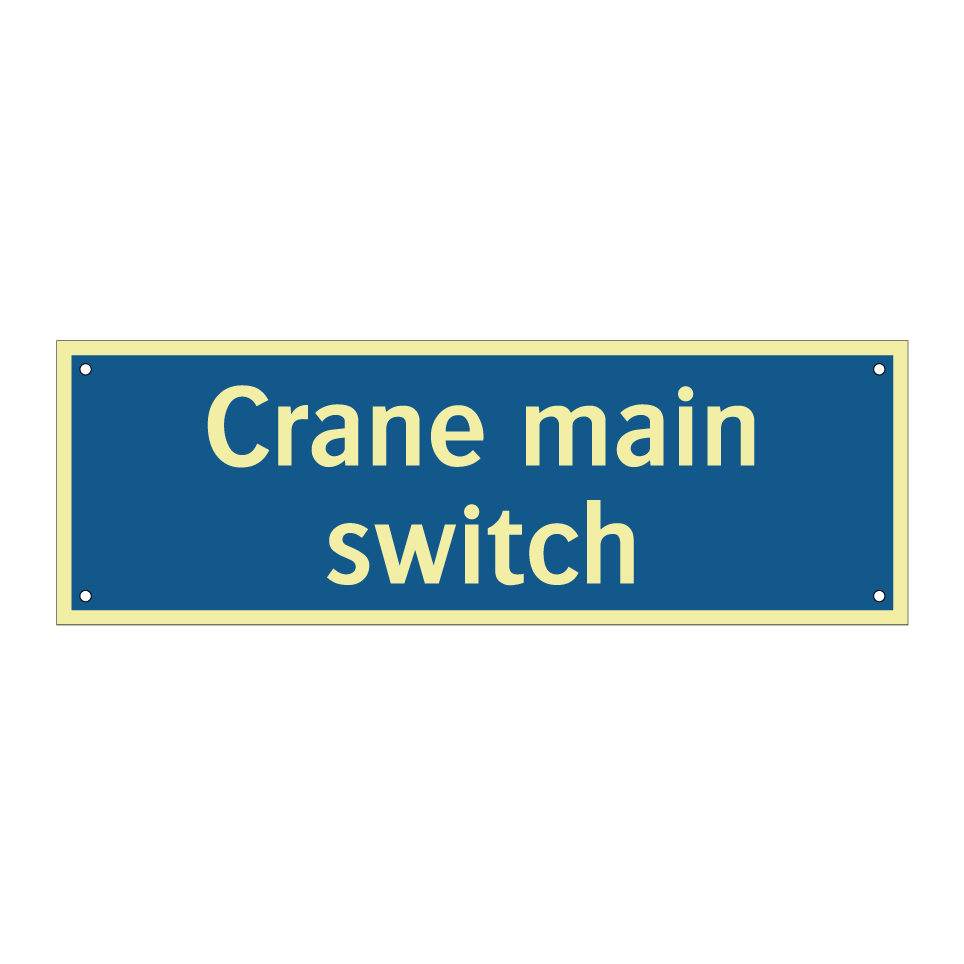 Crane main switch