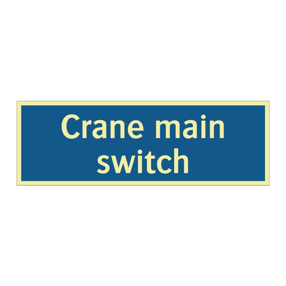 Crane main switch
