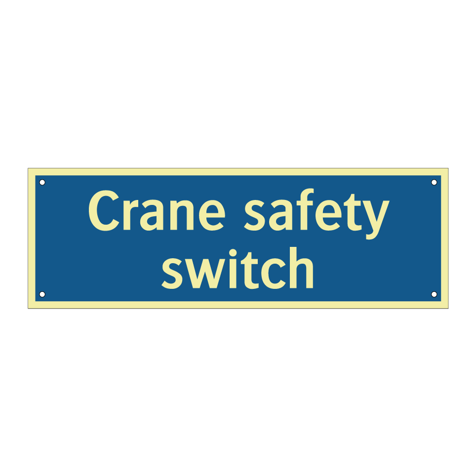 Crane safety switch