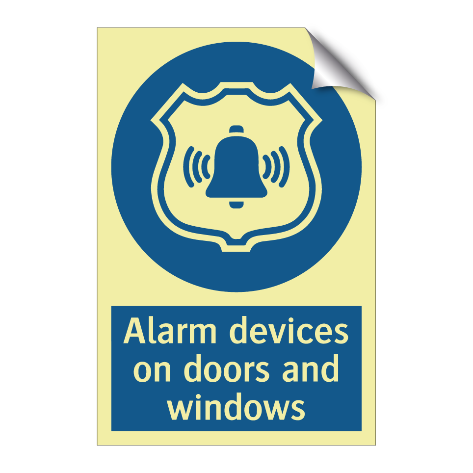 Alarm devices on doors and windows