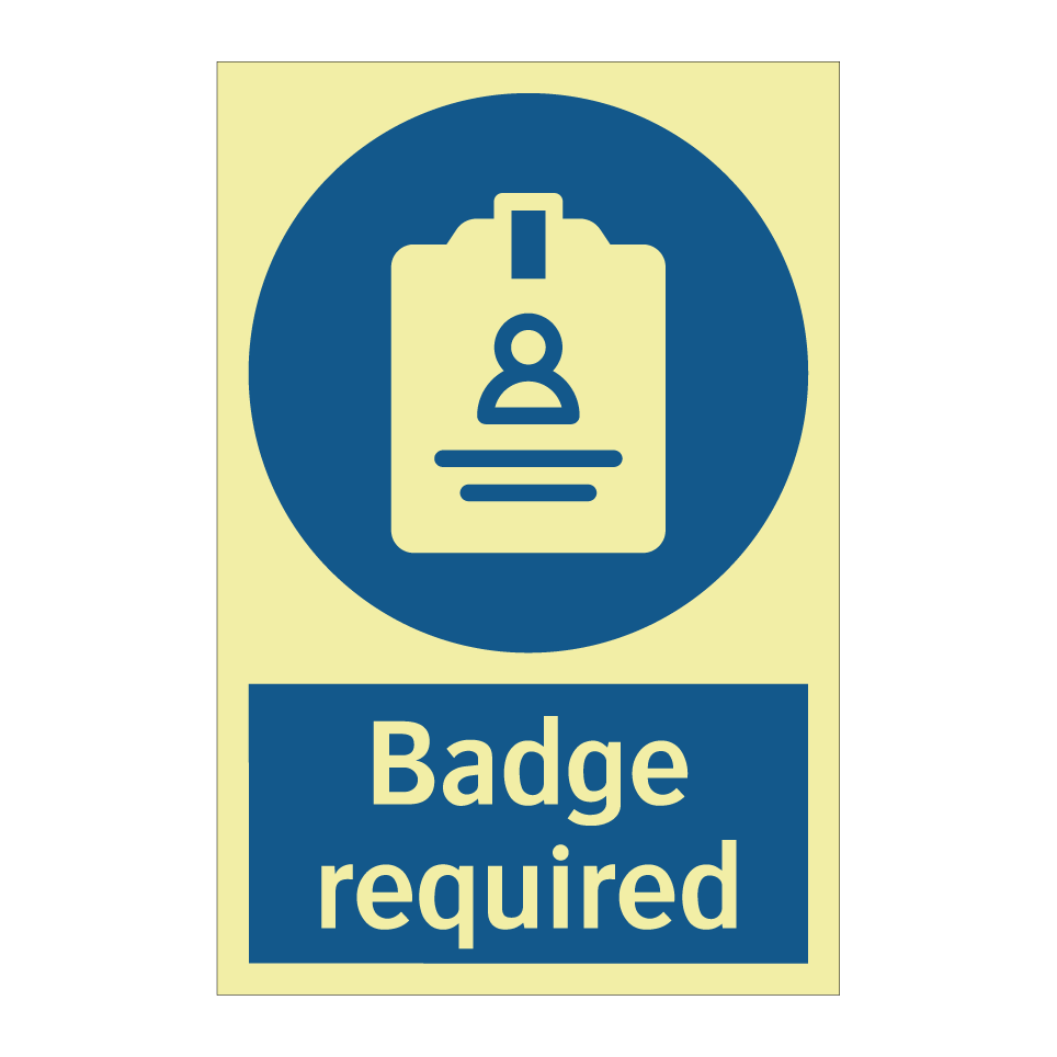 Badge required