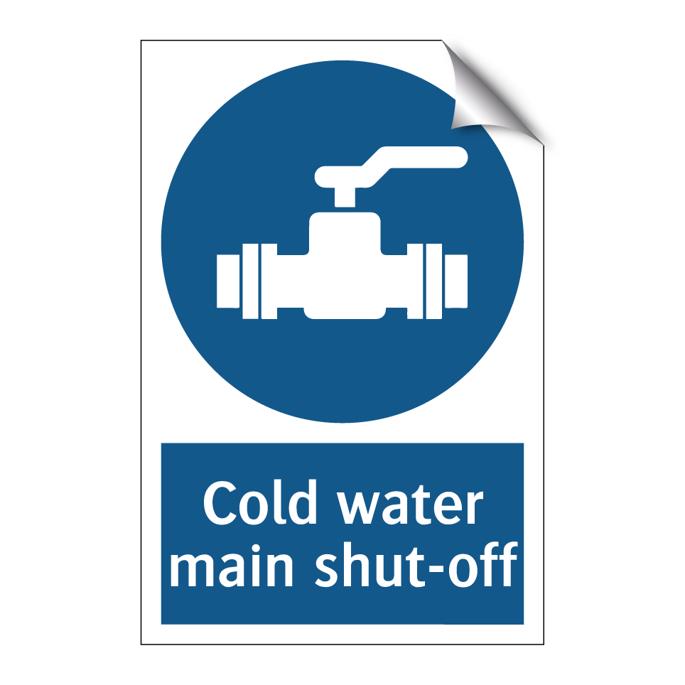 Cold water main shut-off