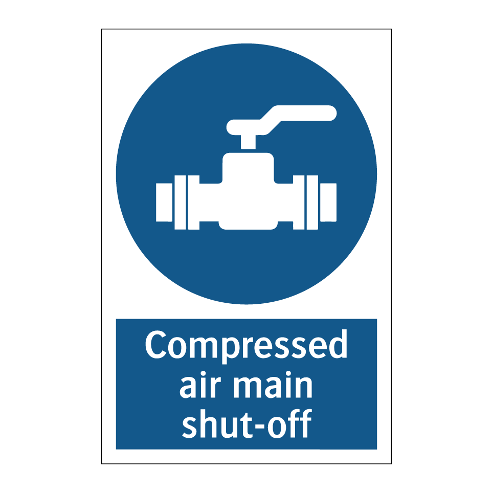 Compressed air main shut-off