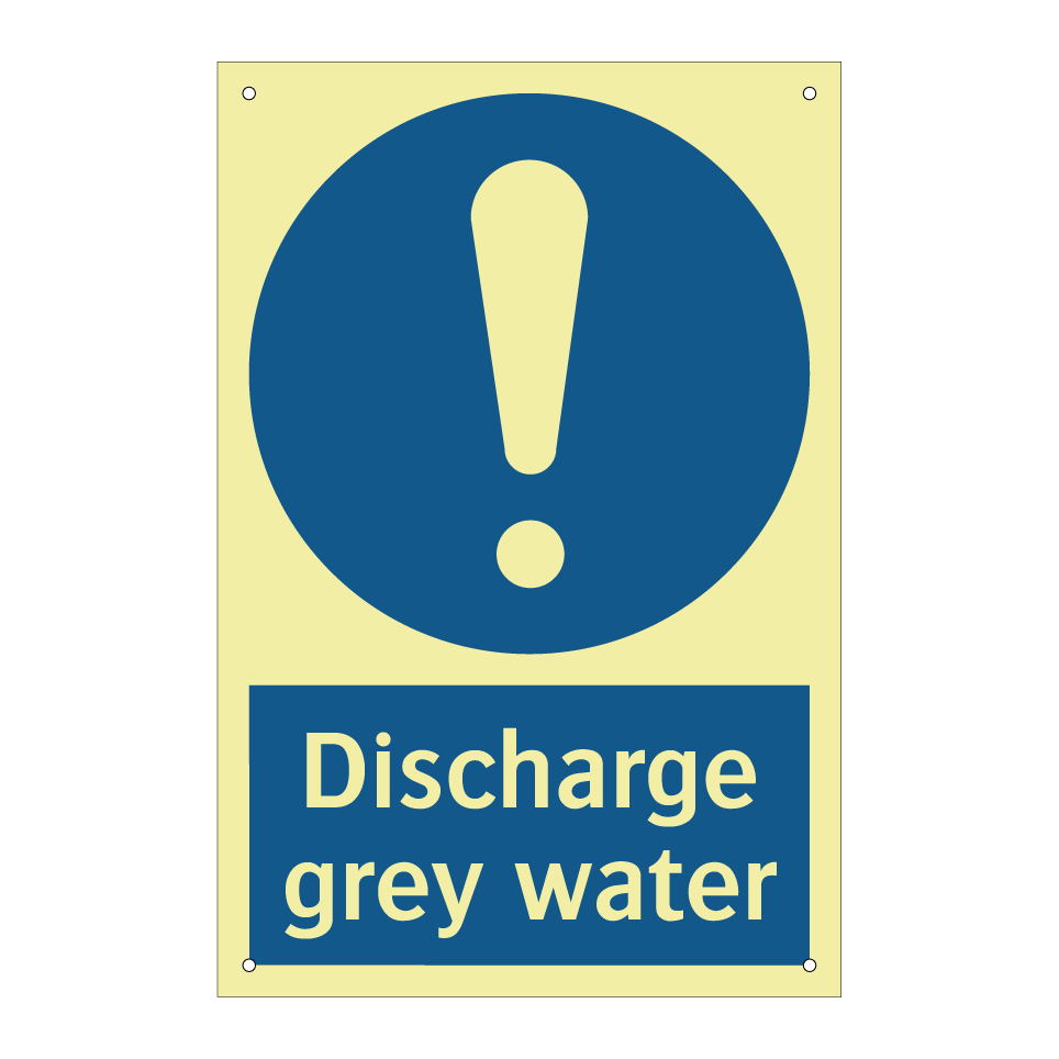 Discharge grey water
