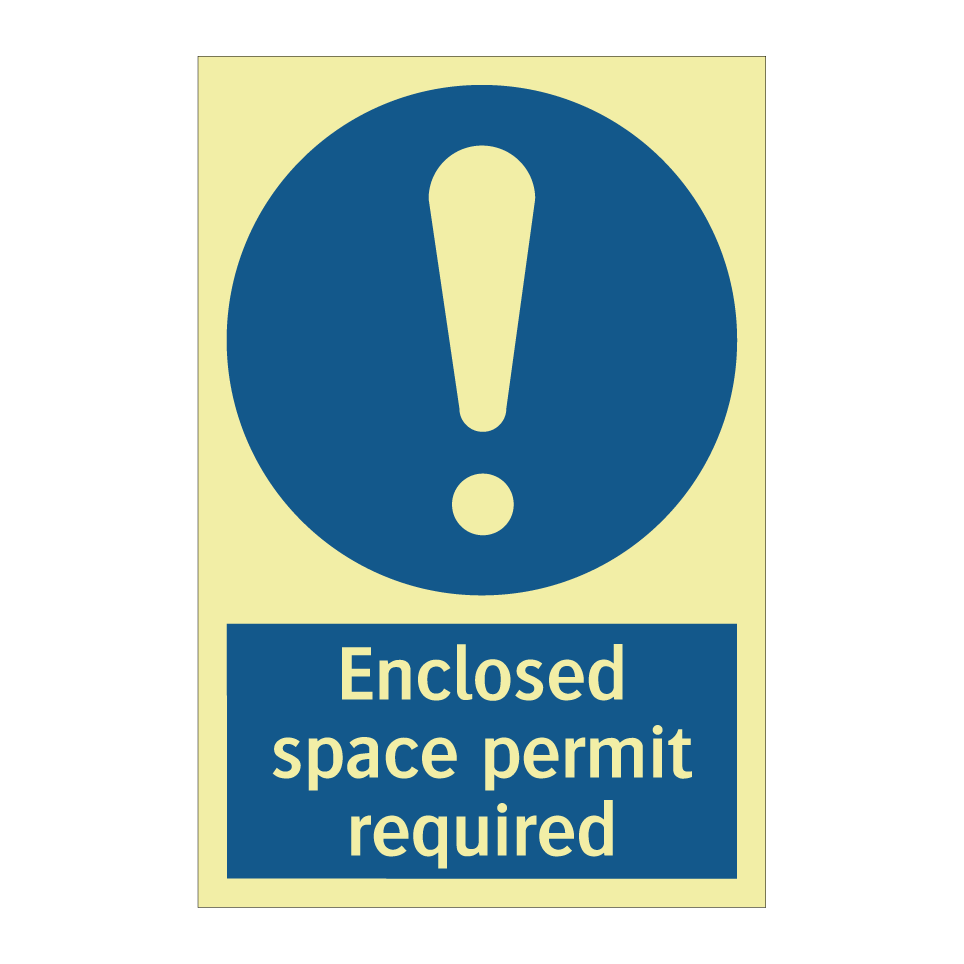 Enclosed space permit required