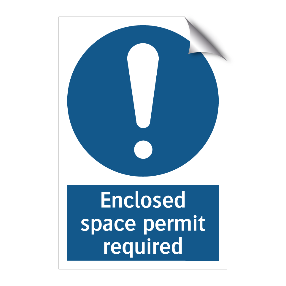 Enclosed space permit required