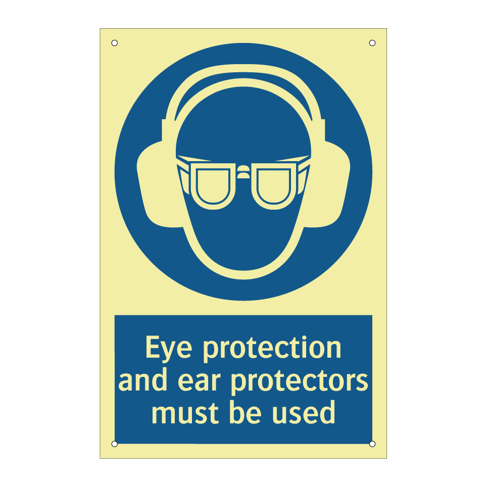 Eye protection and ear protectors must be used
