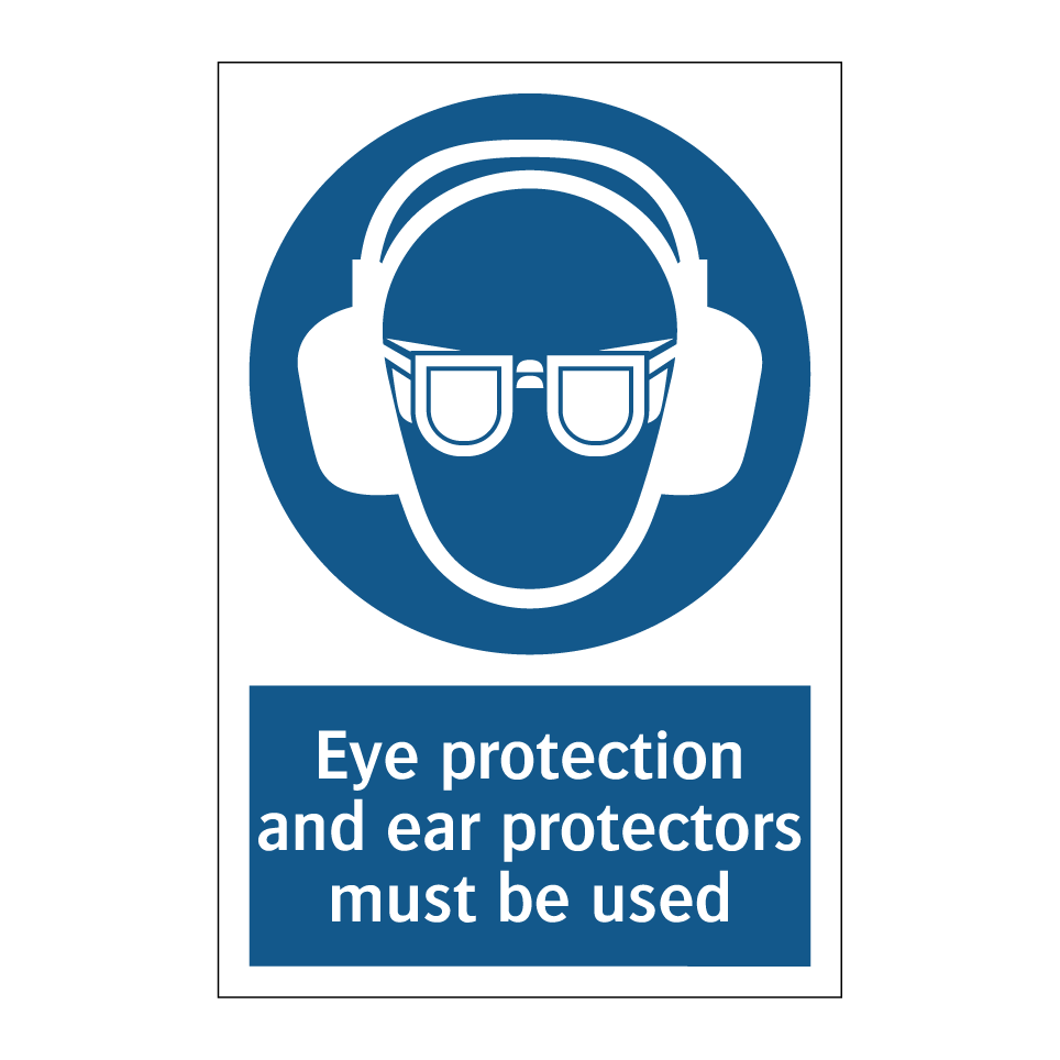 Eye protection and ear protectors must be used