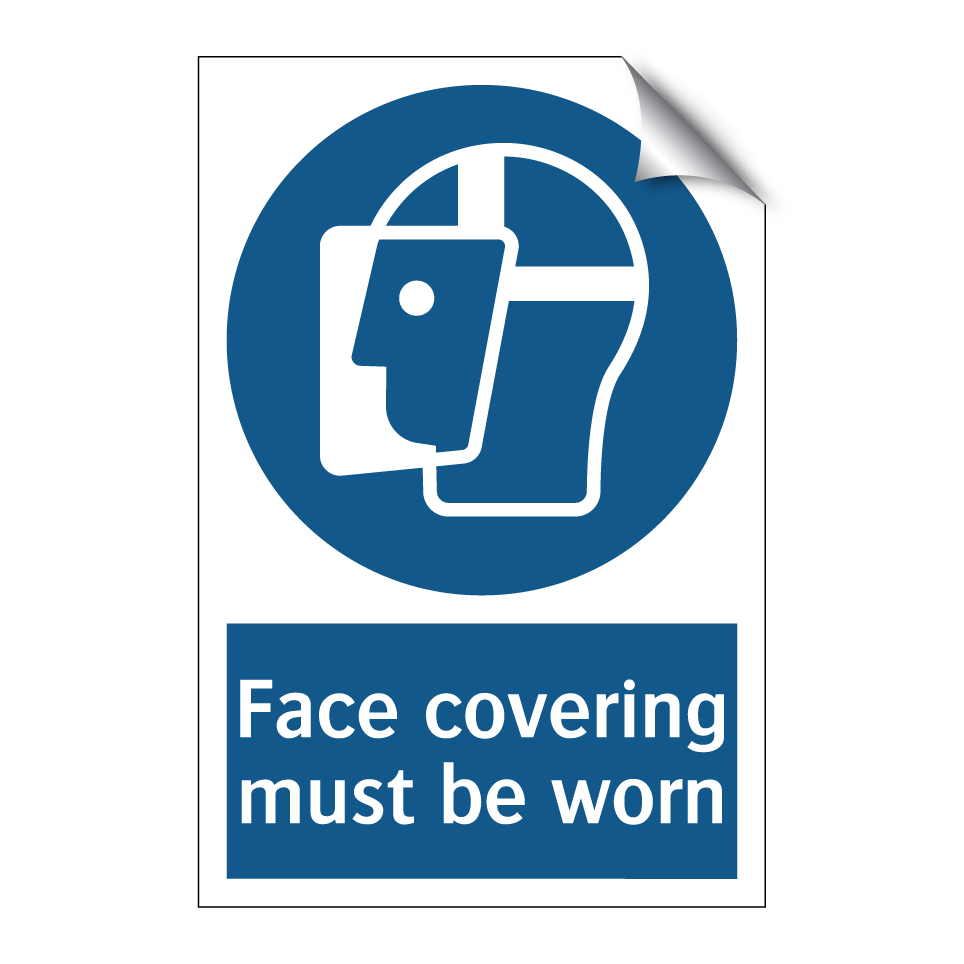 Face covering must be worn