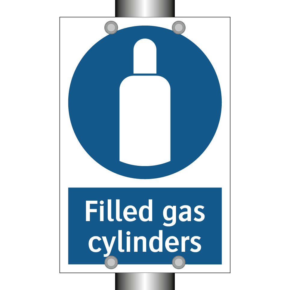 Filled gas cylinders