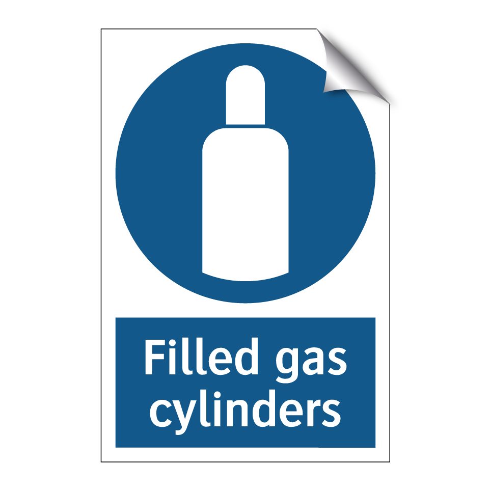 Filled gas cylinders