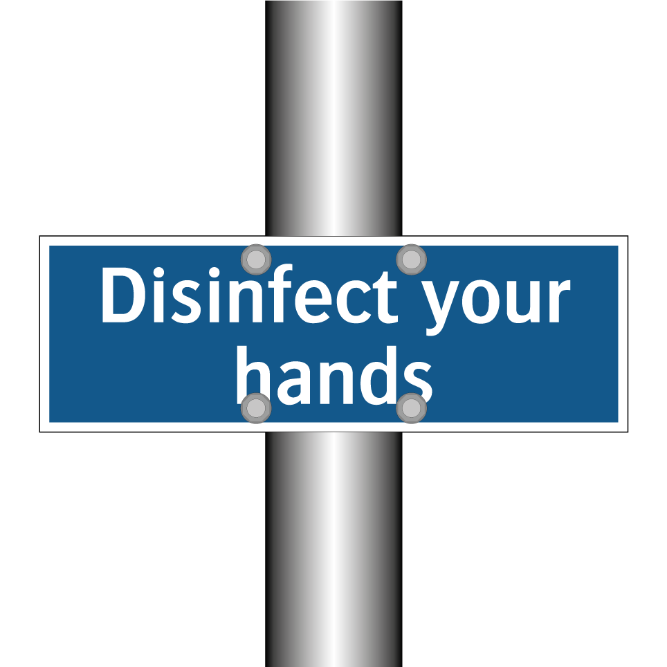 Disinfect your hands