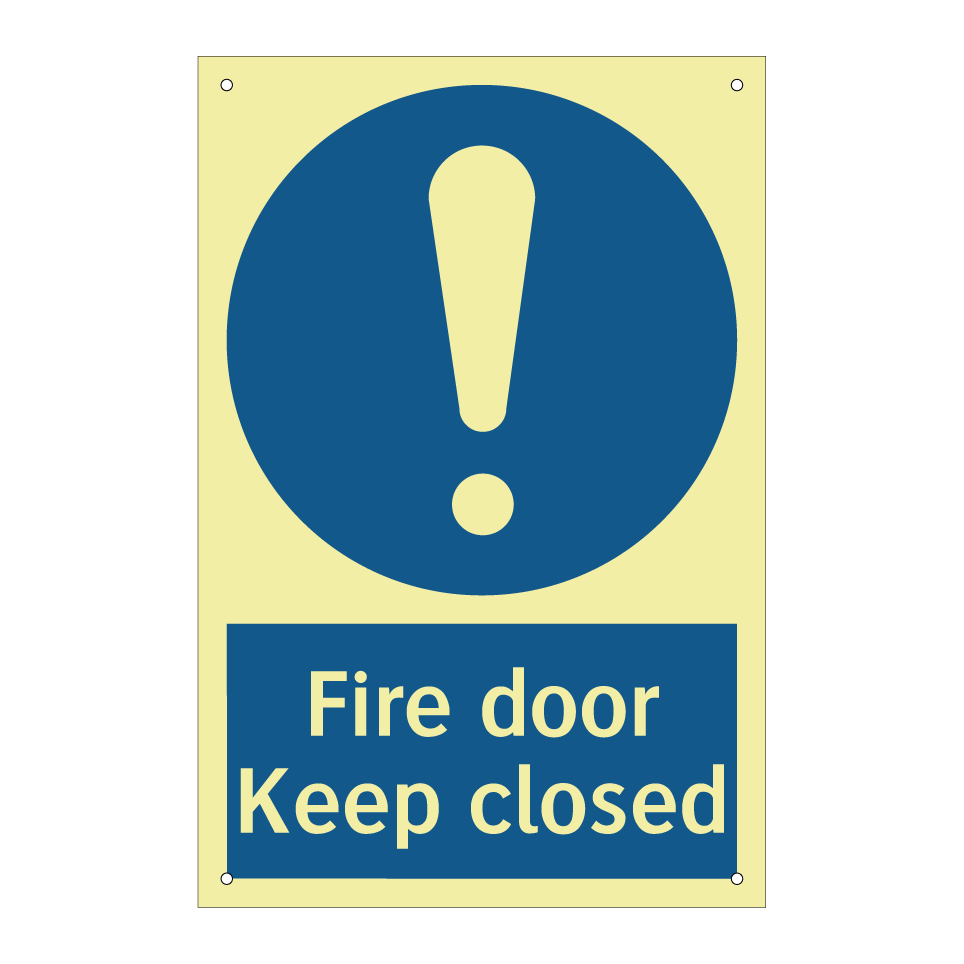 Fire door Keep closed