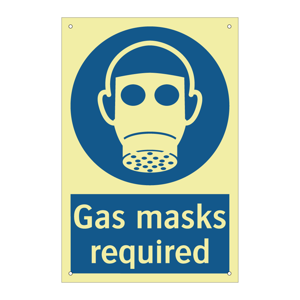 Gas masks required