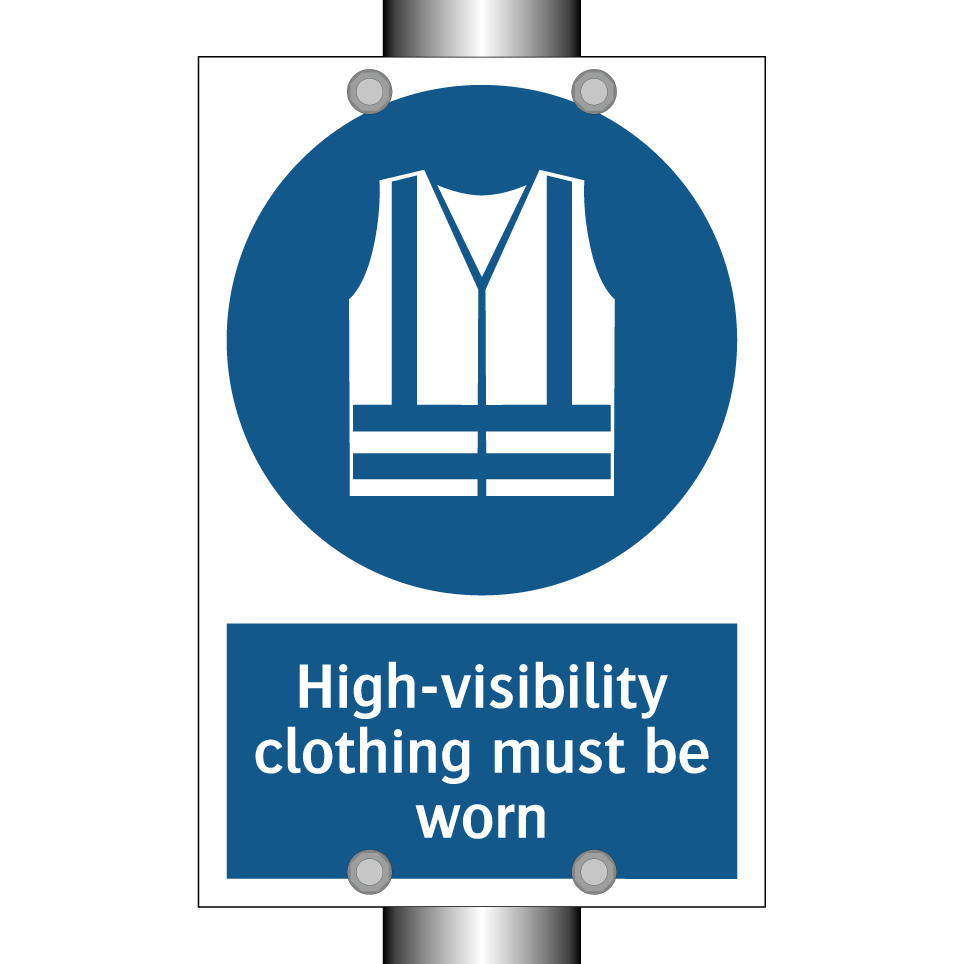 High-visibility clothing must be worn