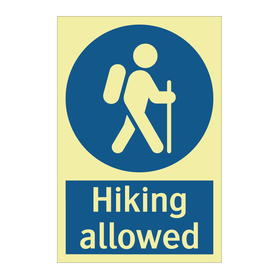 Hiking allowed