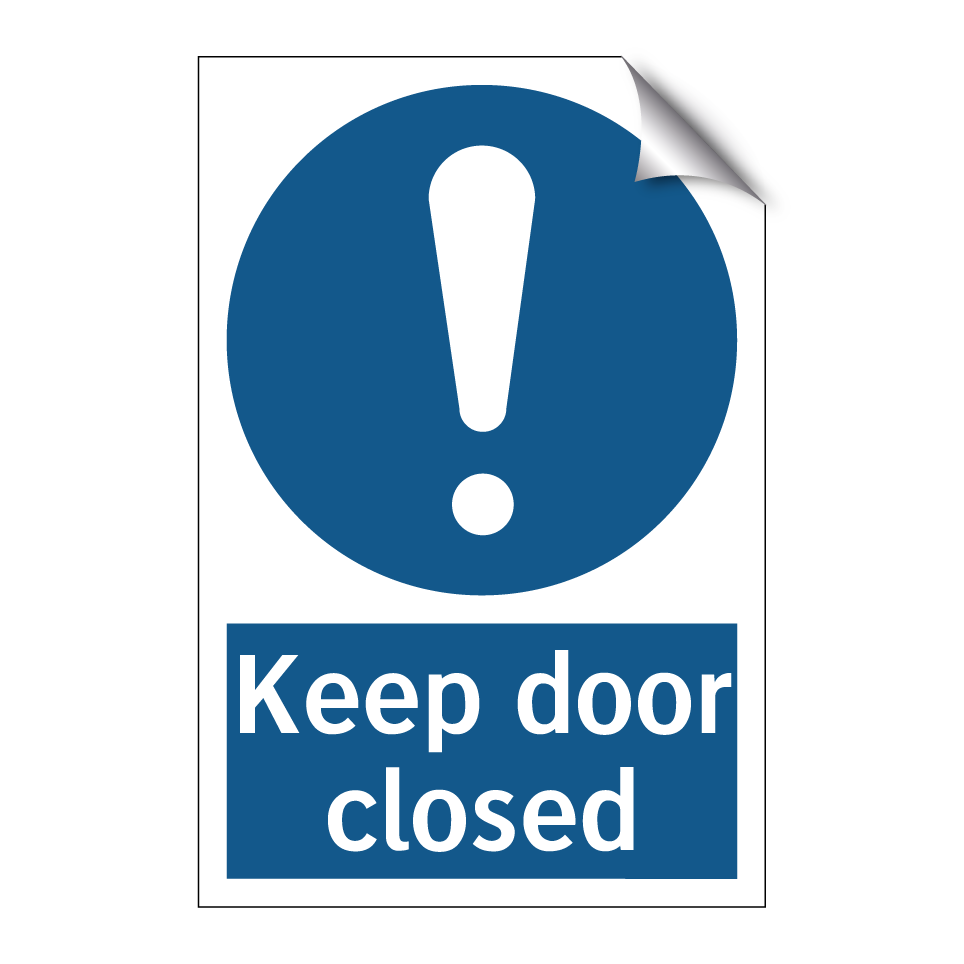 Keep door closed