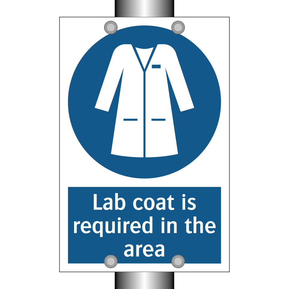 Lab coat is required in the area