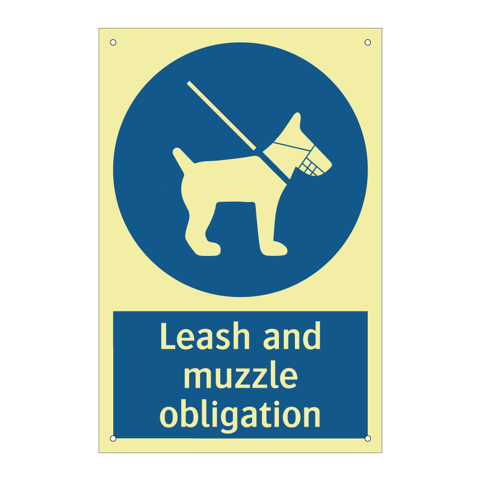 Leash and muzzle obligation