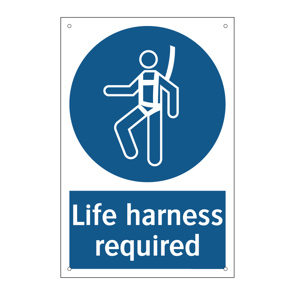 Life harness required