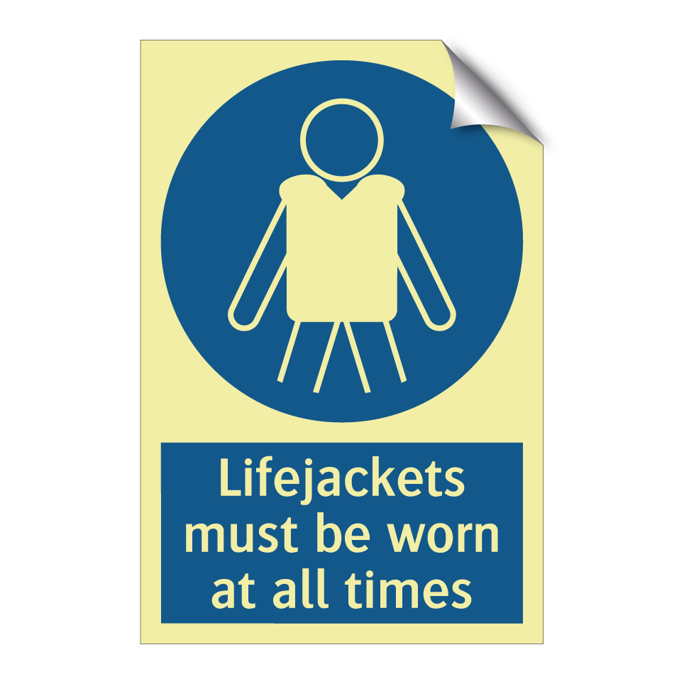 Lifejackets must be worn at all times