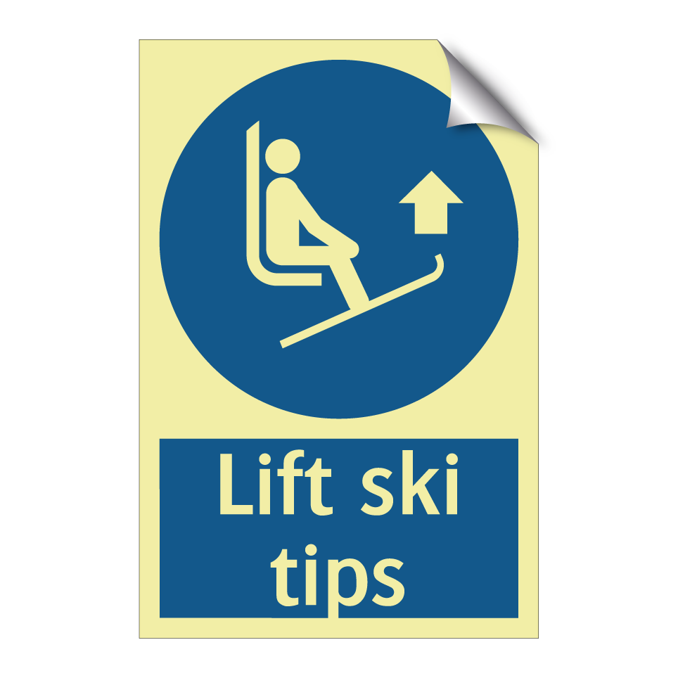 Lift ski tips