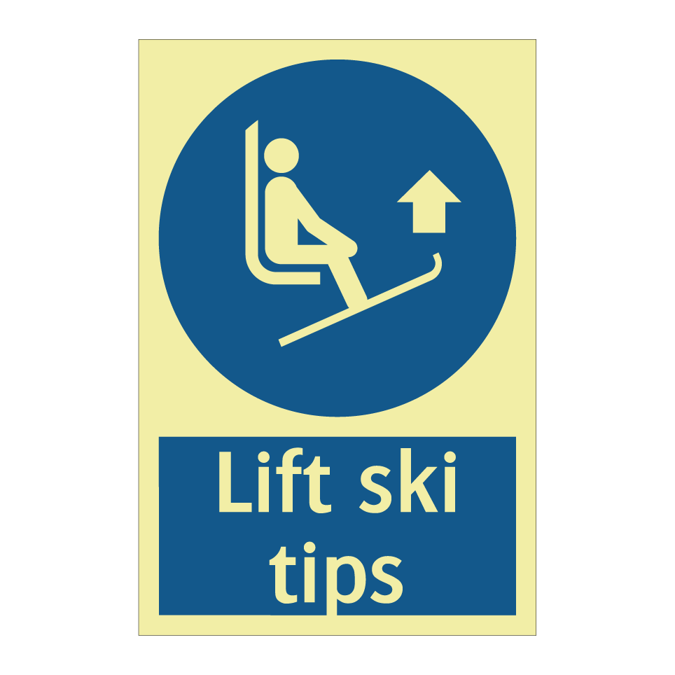 Lift ski tips