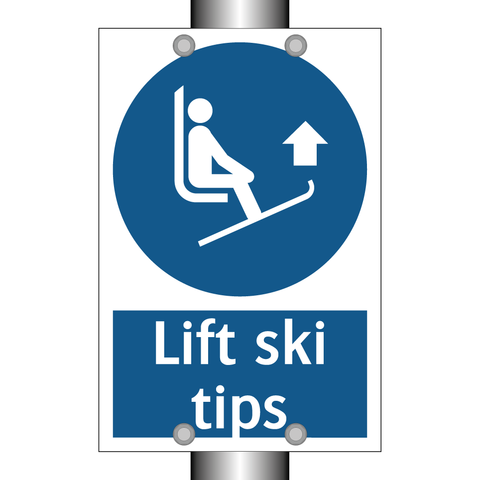 Lift ski tips