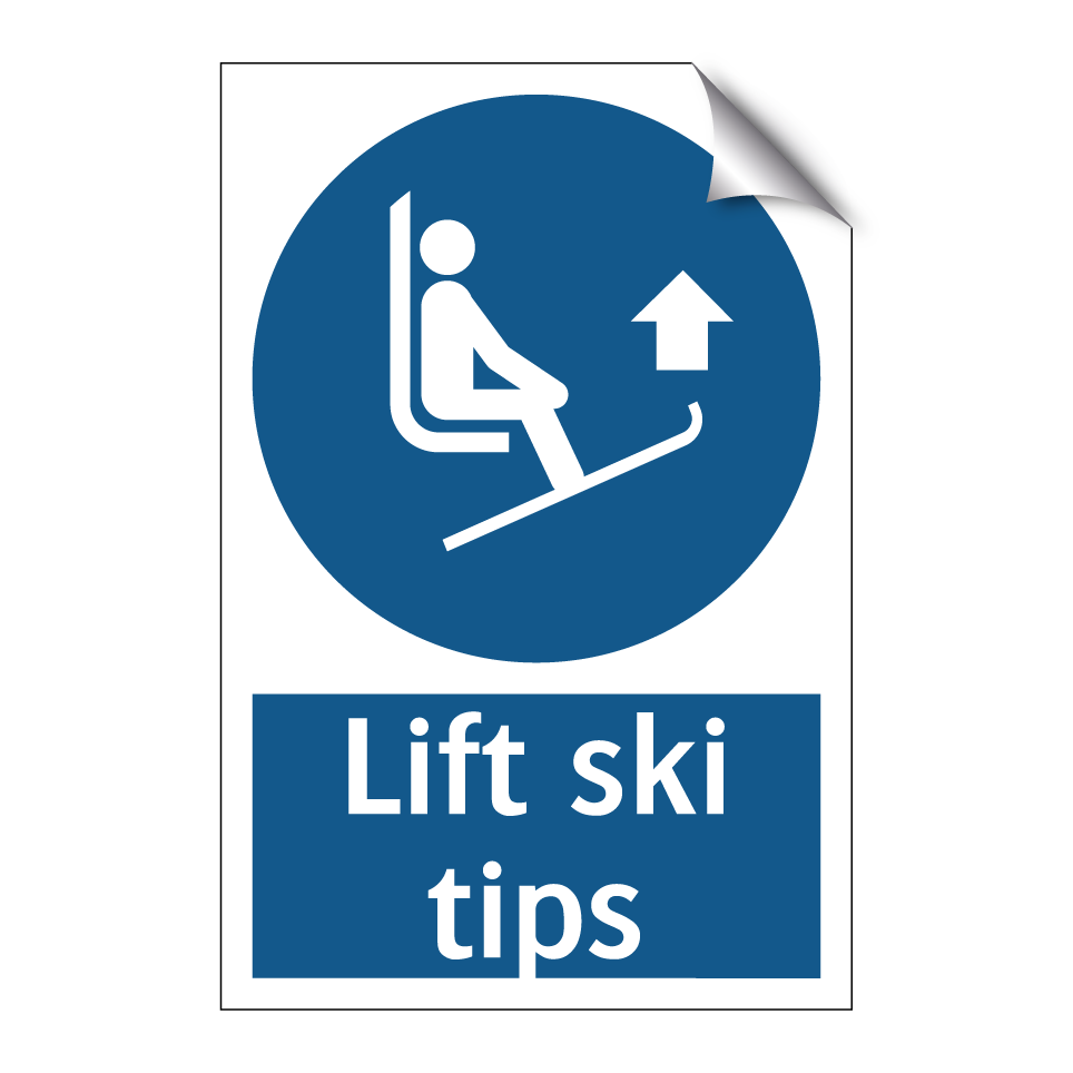 Lift ski tips