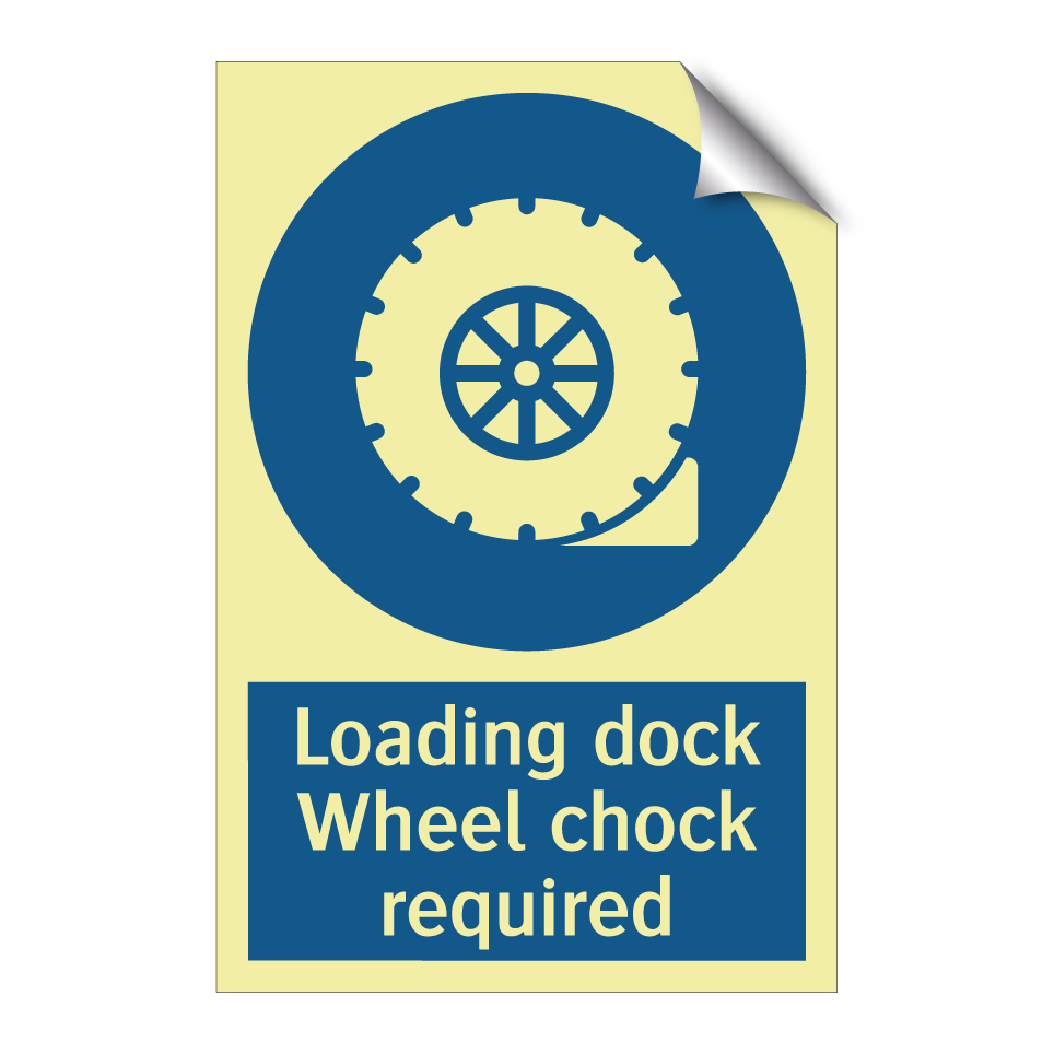 Loading dock Wheel chock required