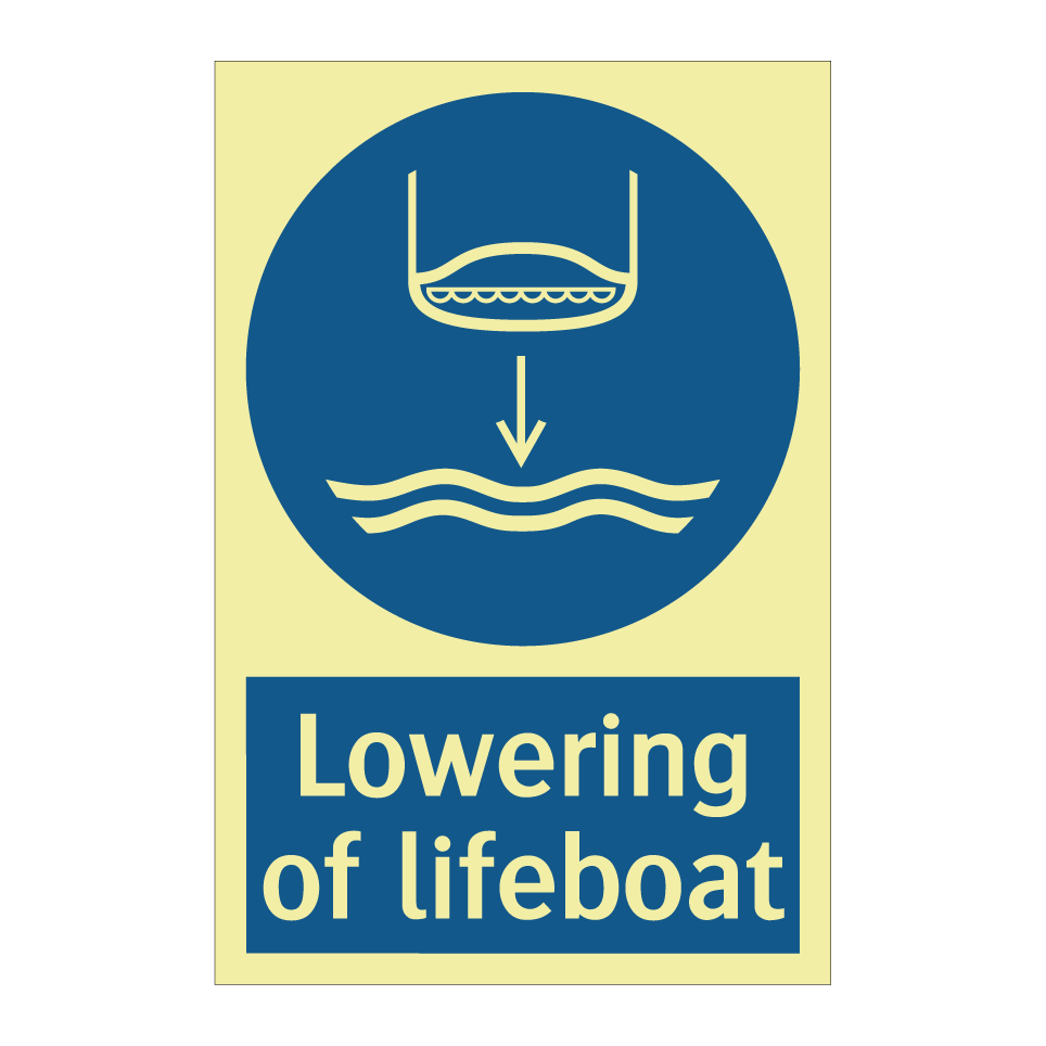 Lowering of lifeboat