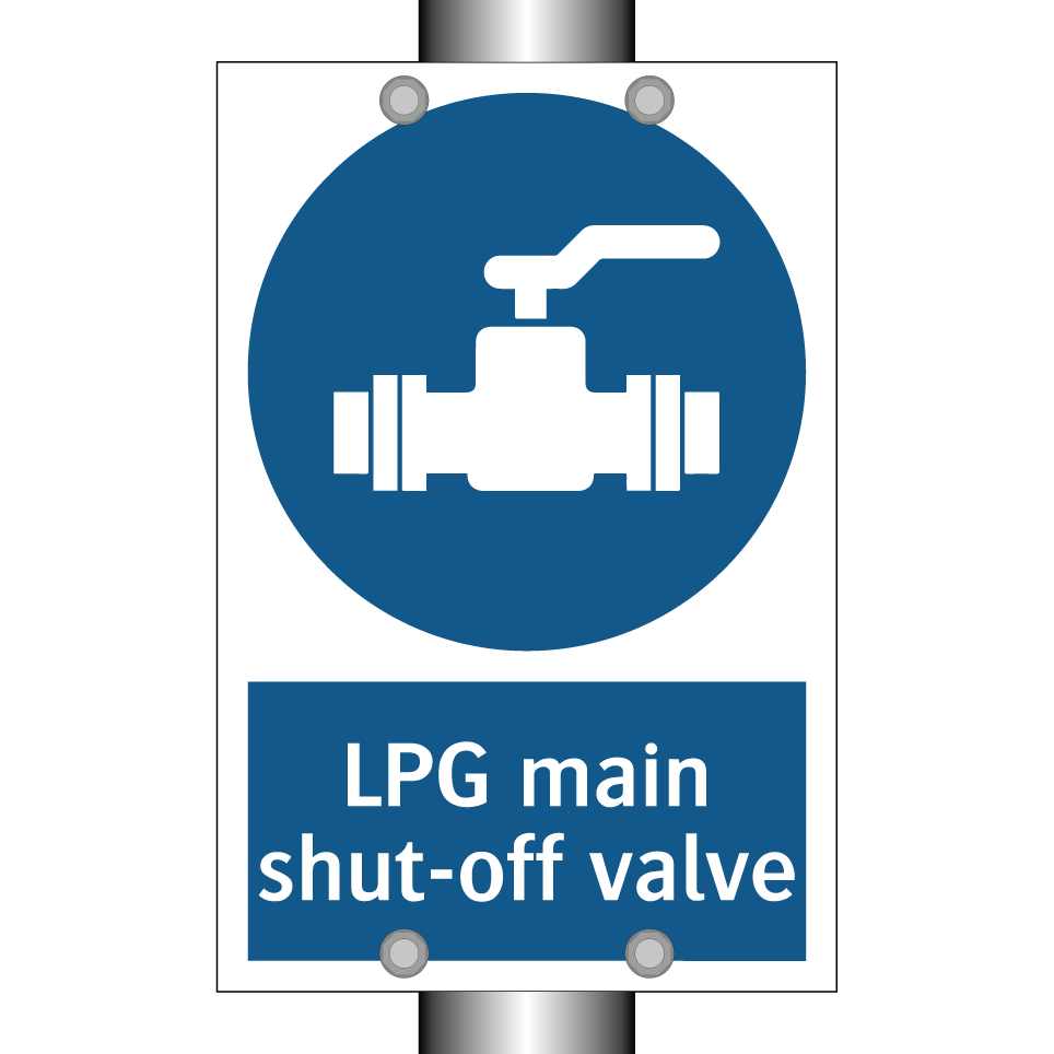 LPG main shut-off valve