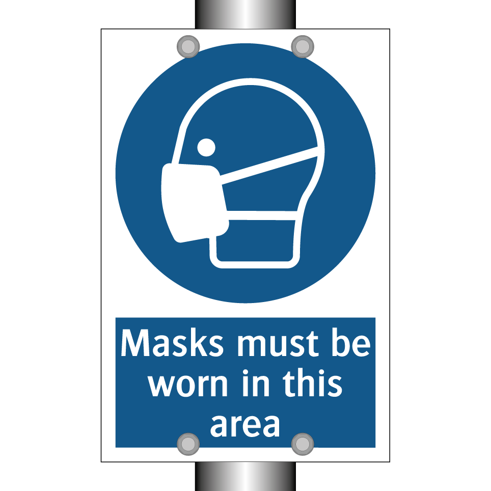 Masks must be worn in this area