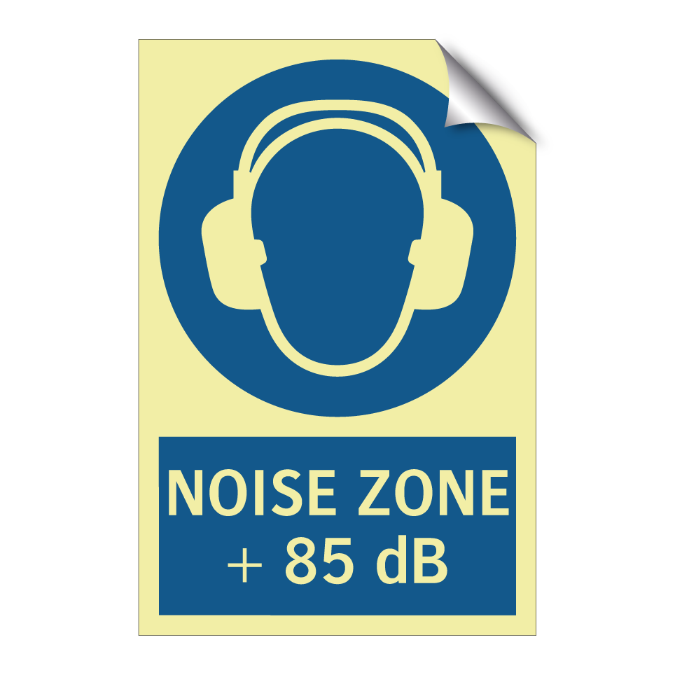 NOISE ZONE + 85 dB