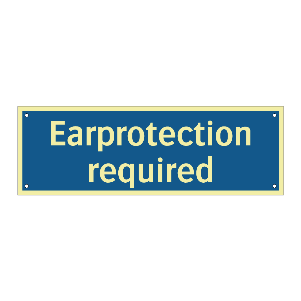 Earprotection required