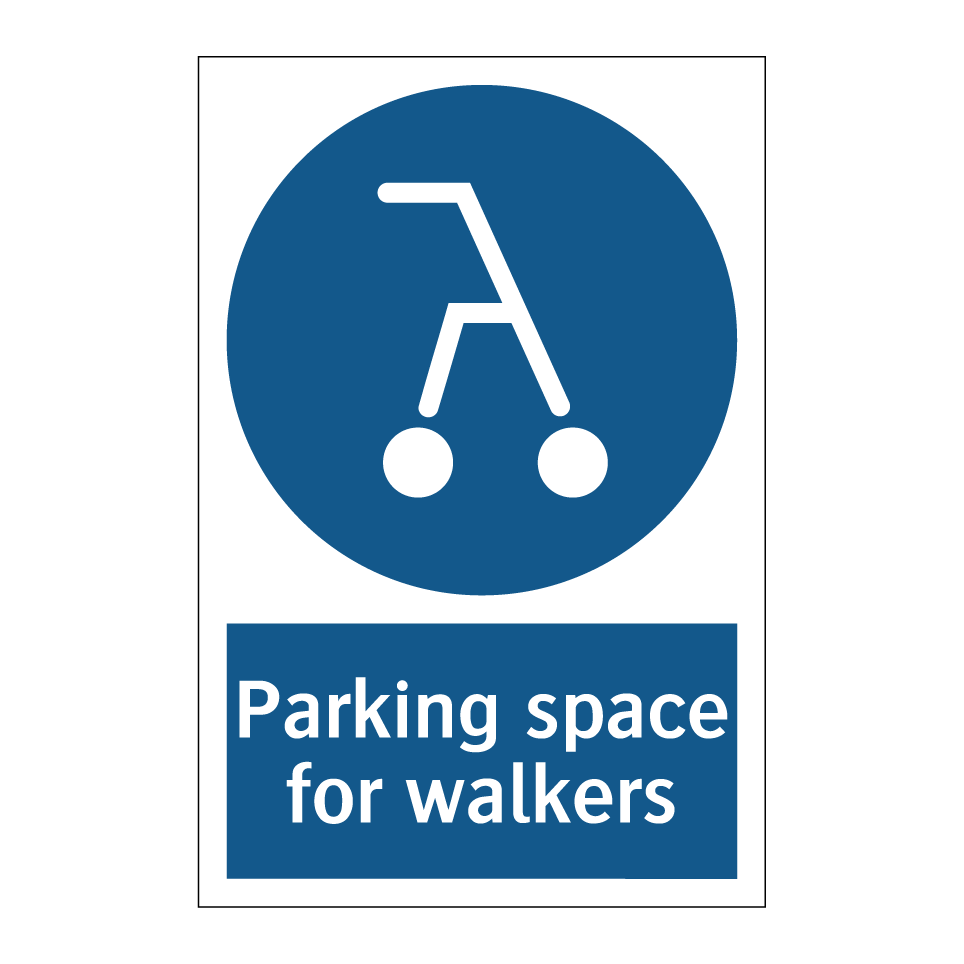 Parking space for walkers