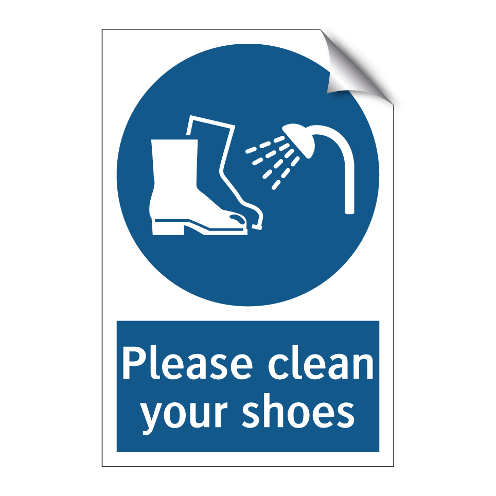 Please clean your shoes
