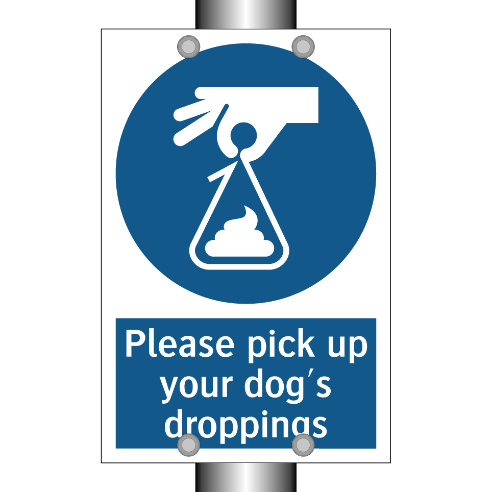 Please pick up your dog's droppings