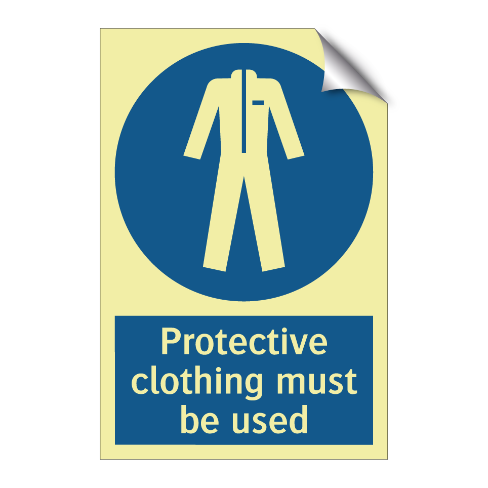 Protective clothing must be used