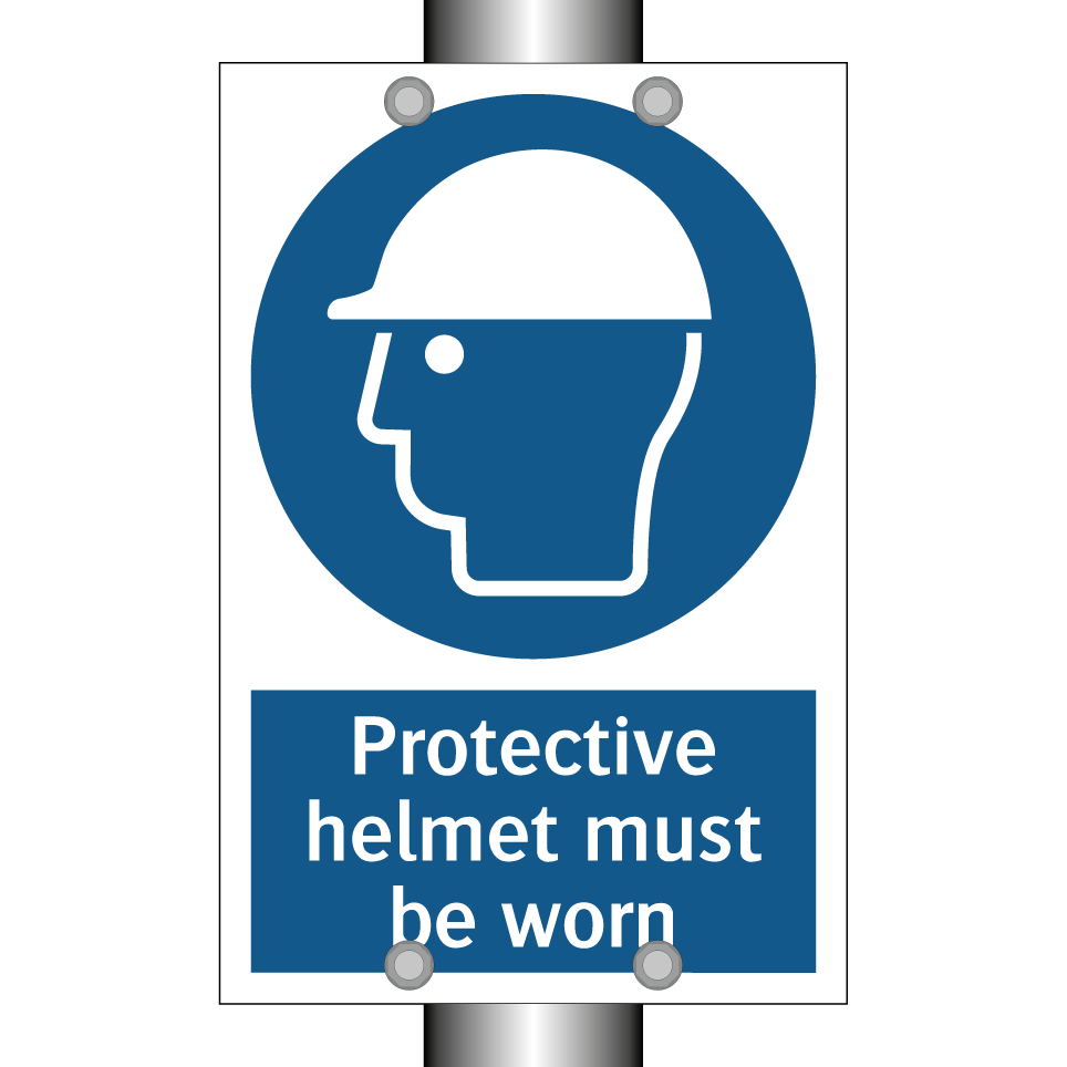 Protective helmet must be worn