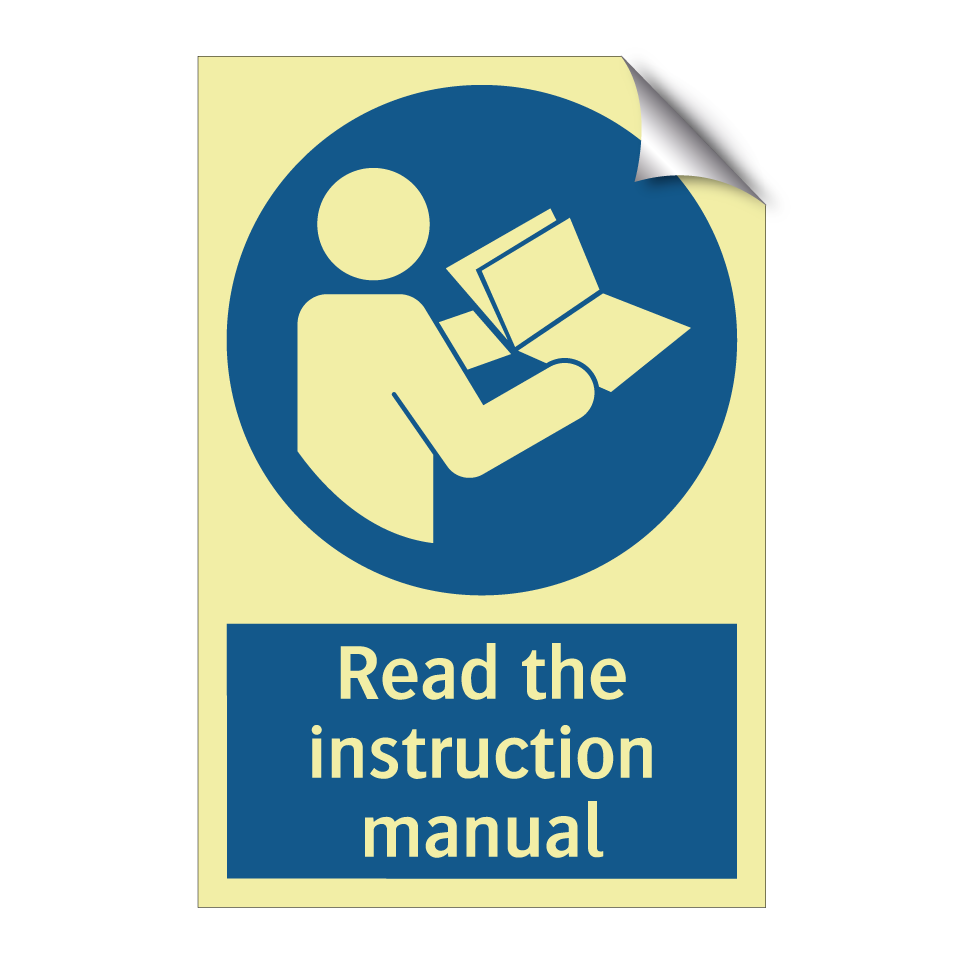 Read the instruction manual